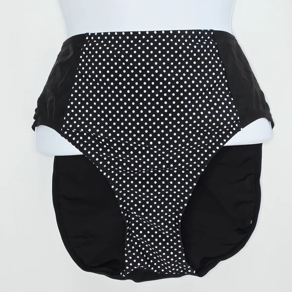 Marilyn Monroe High Waisted Pin-Up Polka Dot Bikini Women's Size Large - Picture 3 of 9